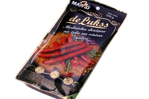 De Lukss колбаски Медниеку с телячьим мясом и куриным мясом